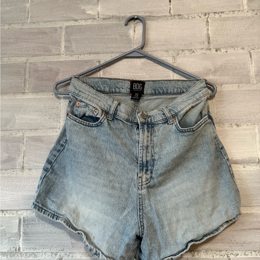 BDG Women's Faded Blue Jean Shorts